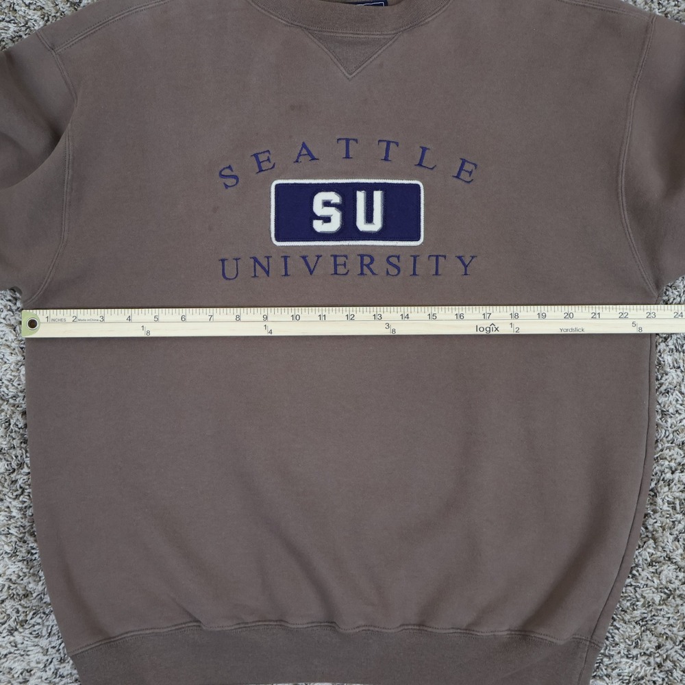 Vintage Seattle University Jansport Sweatshirt‎ Size Medium Brown Crewneck - Picture 8 of 11